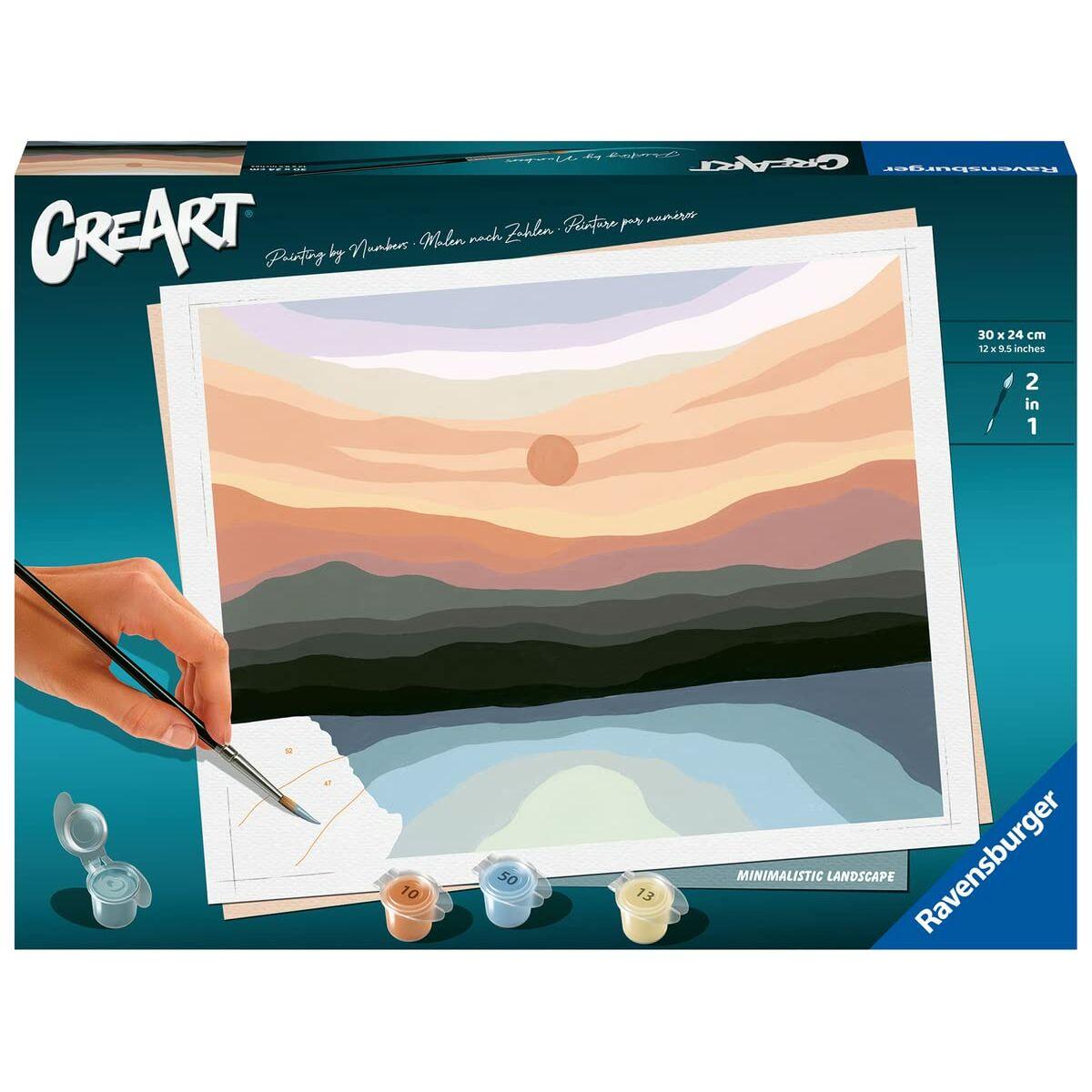 Set de Pintura por Números Ravensburger Minimalistic Landcape 30 x 24 cm