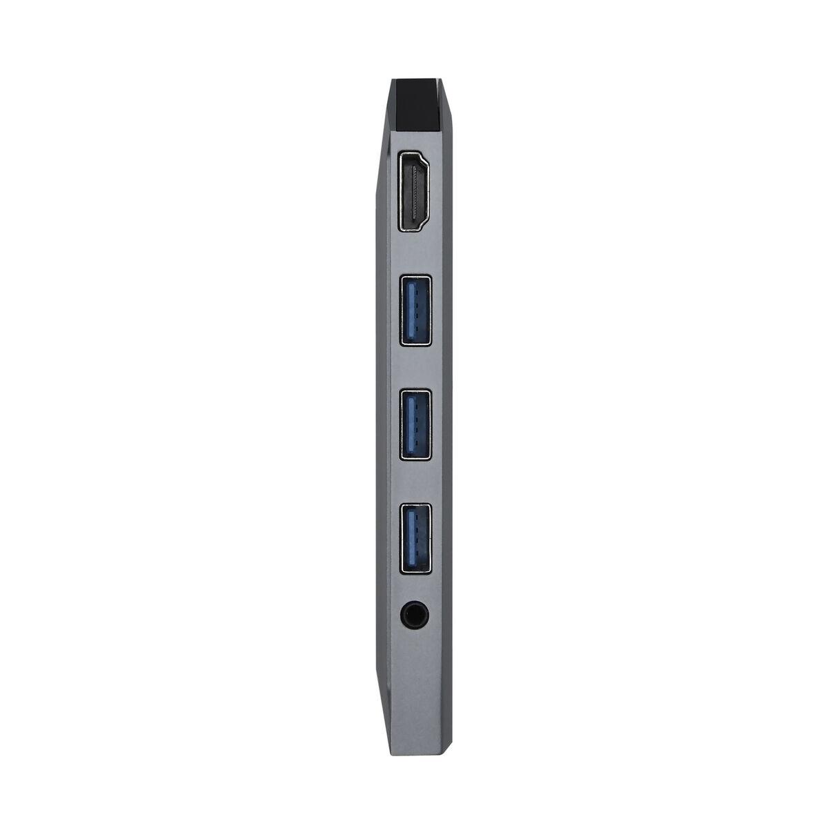 Hub USB Aisens ASUC-9P001-GR Negro Gris 100 W