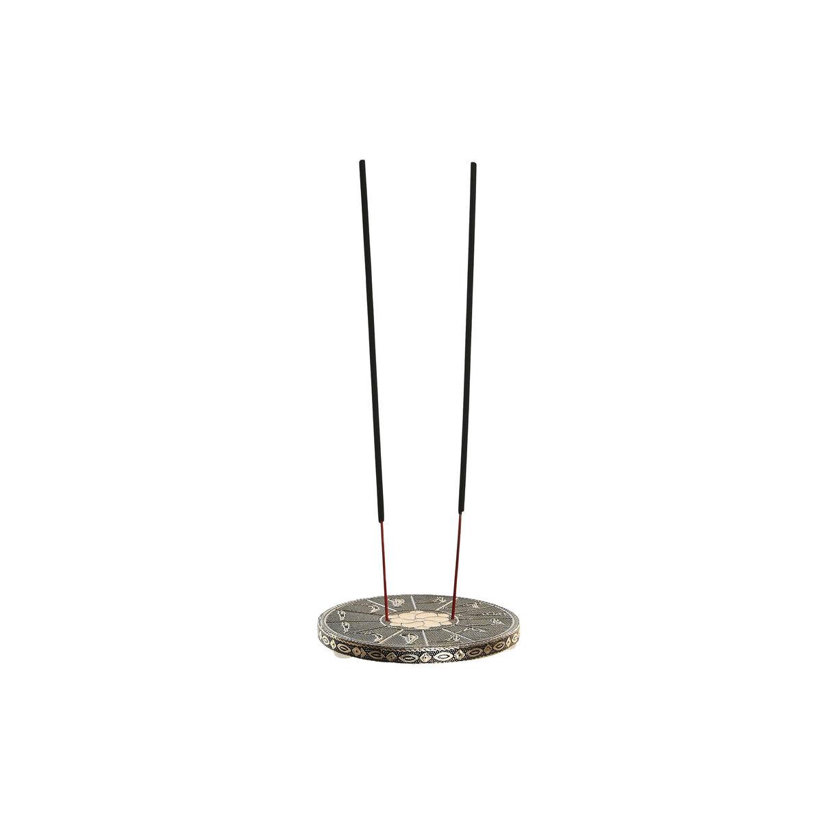 Soporte DKD Home Decor Incienso Madera Aluminio 10 x 10 x 1 cm Indio