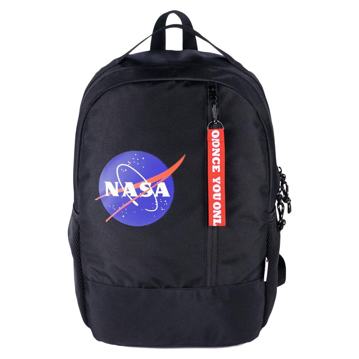 Mochila Escolar DOHE Nasa Logo Negro 32 x 45 x 17 cm