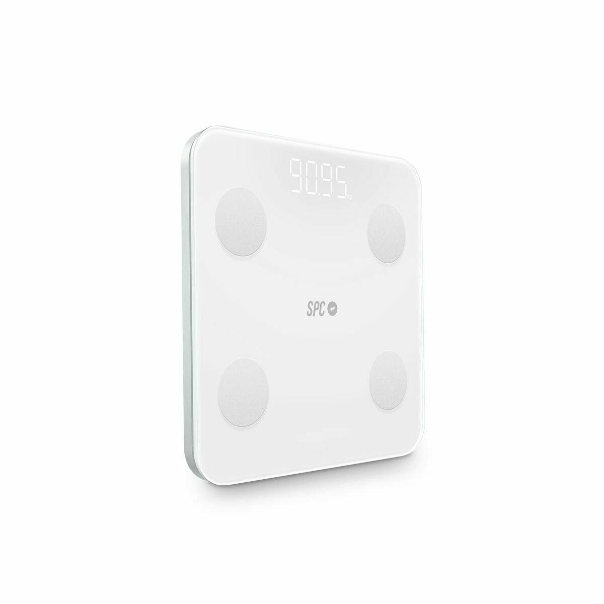 Báscula Digital de Baño SPC ATENEA FIT 3 Blanco Cristal Templado 180 kg 150 kg 1,5 Kg