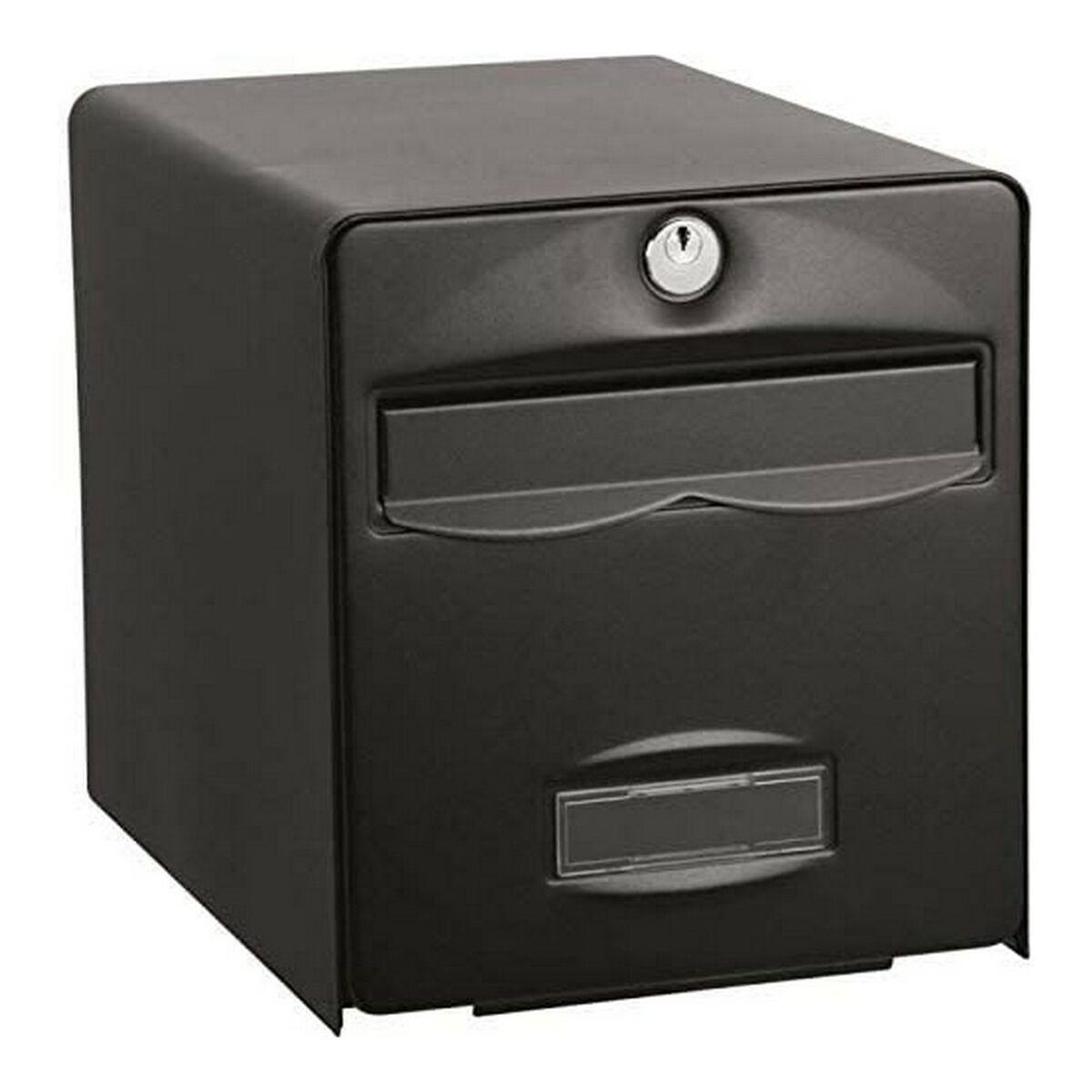 Buzón Burg-Wachter   Negro Acero Inoxidable Acero Galvanizado 36,5 x 28 x 31 cm