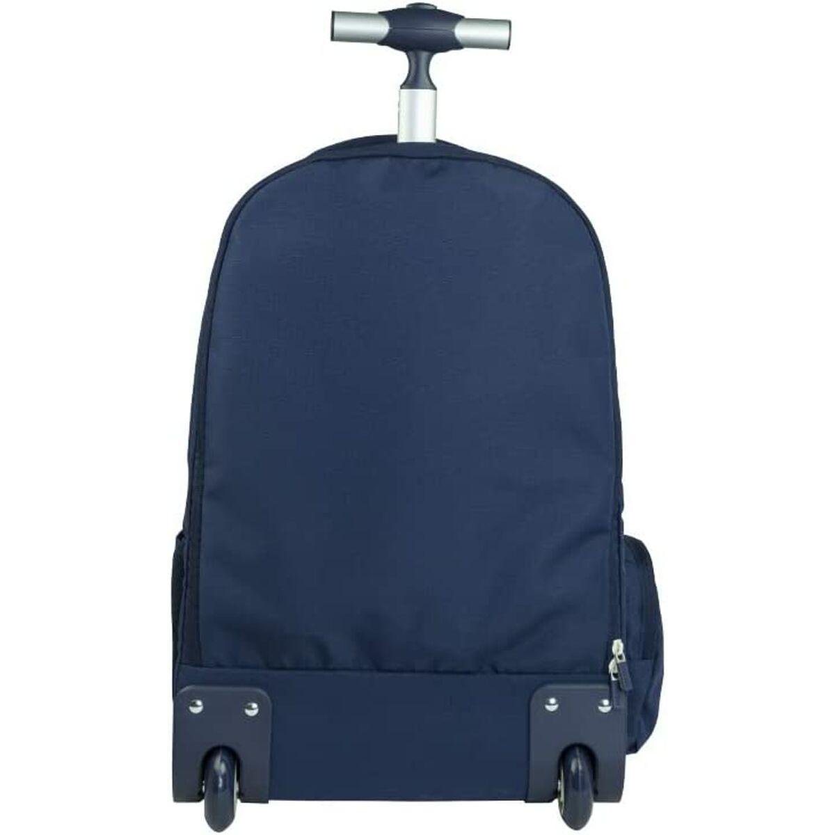 Mochila Escolar con Ruedas Milan 1918 Azul marino 52 x 34,5 x 23 cm