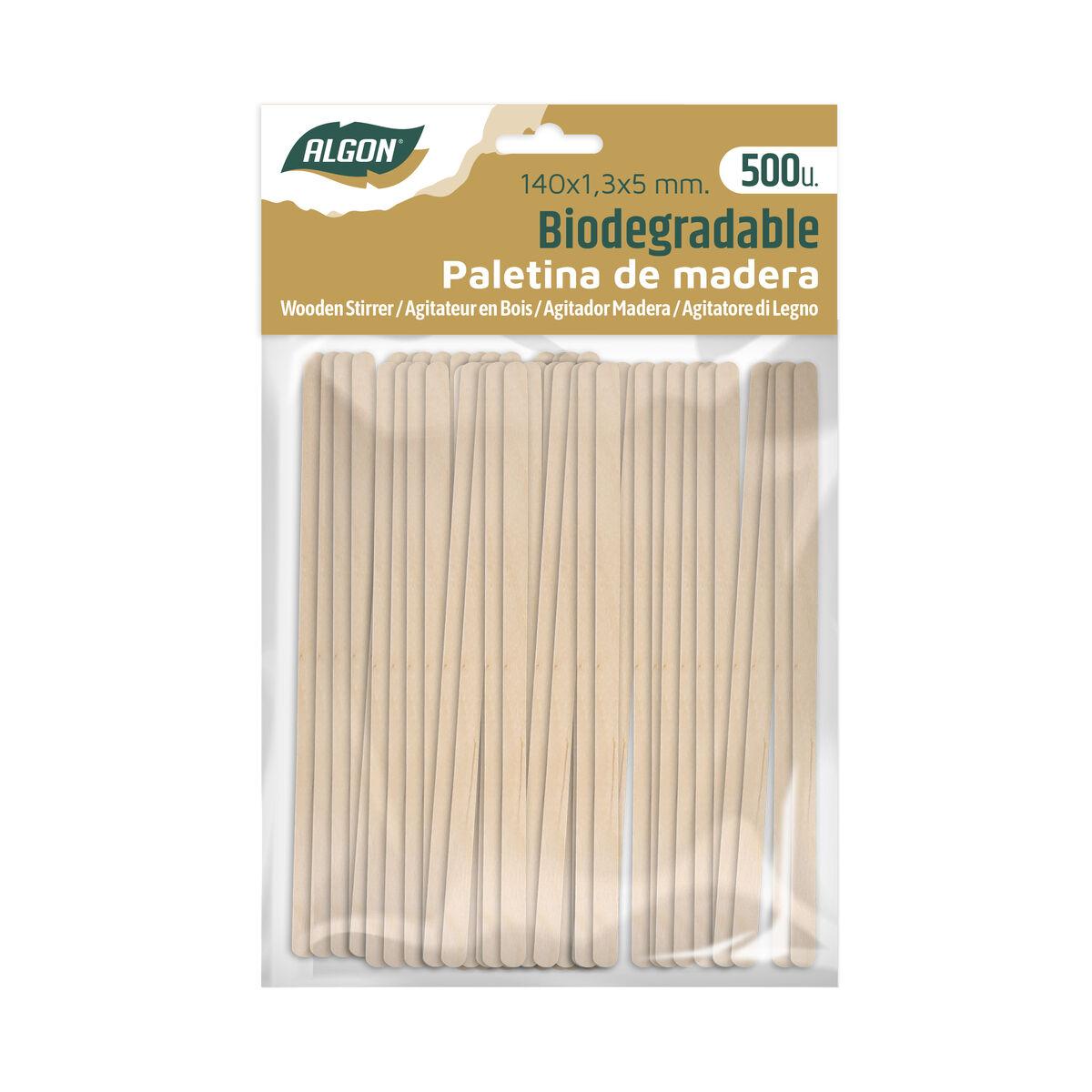 Set de removedores de café Algon Madera 140 x 1,3 x 5 mm 500 Unidades