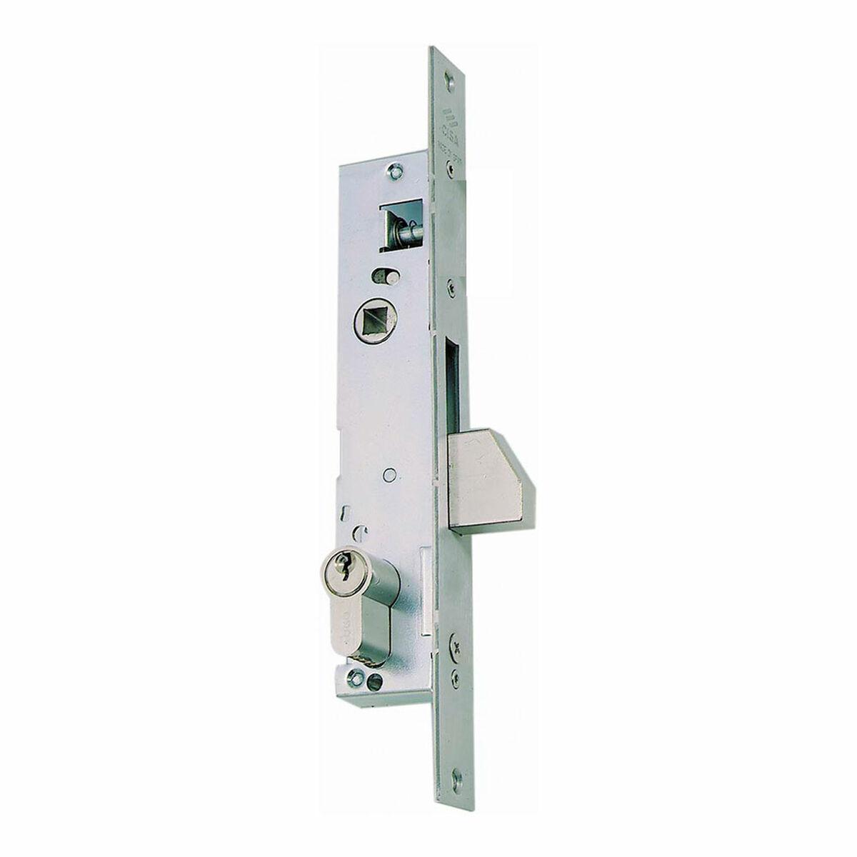 Cerradura de embutir Cisa E20 04040.20.0.SC Vertical Acero