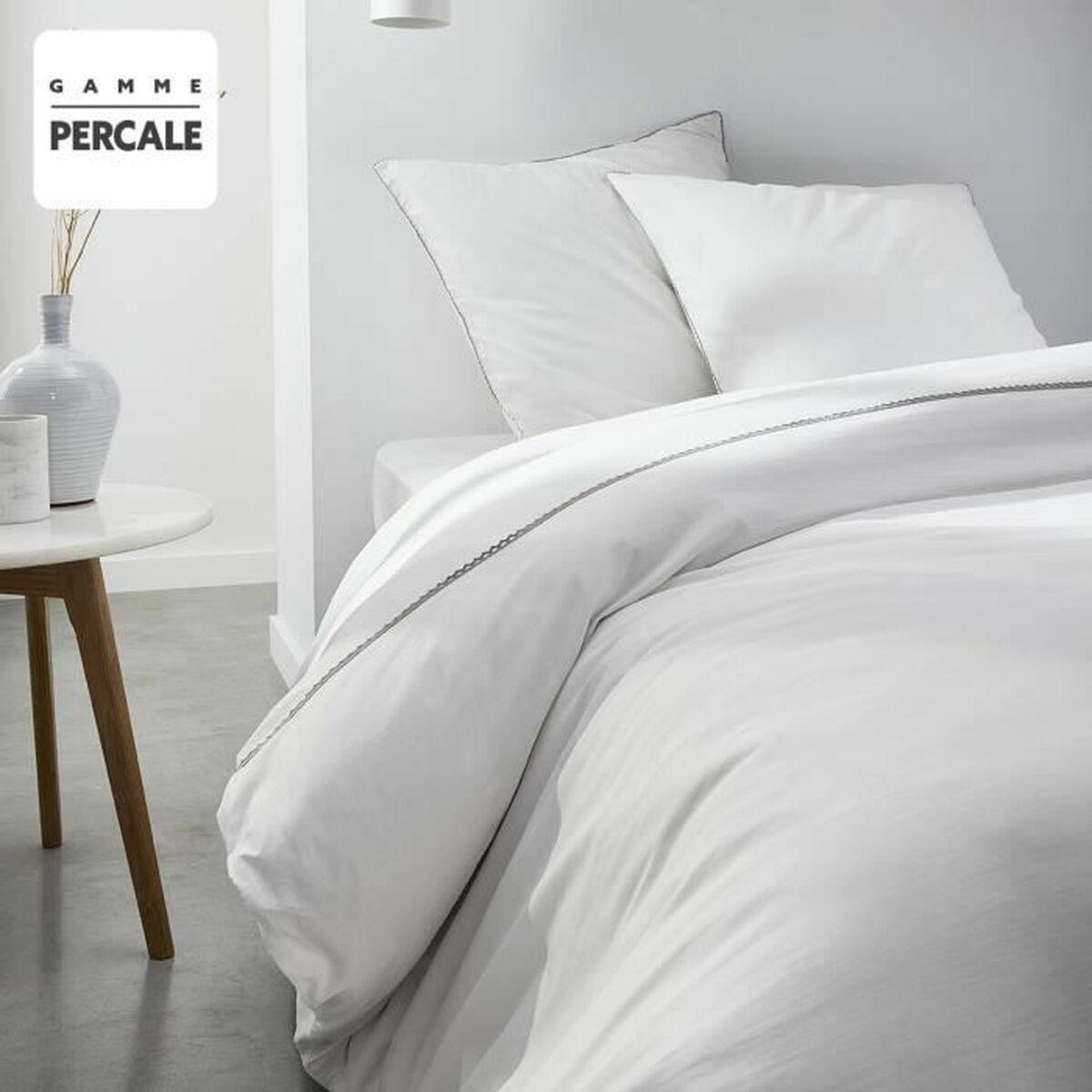 Juego de funda nórdica TODAY Percale Blanco 240 x 260 cm Macramé