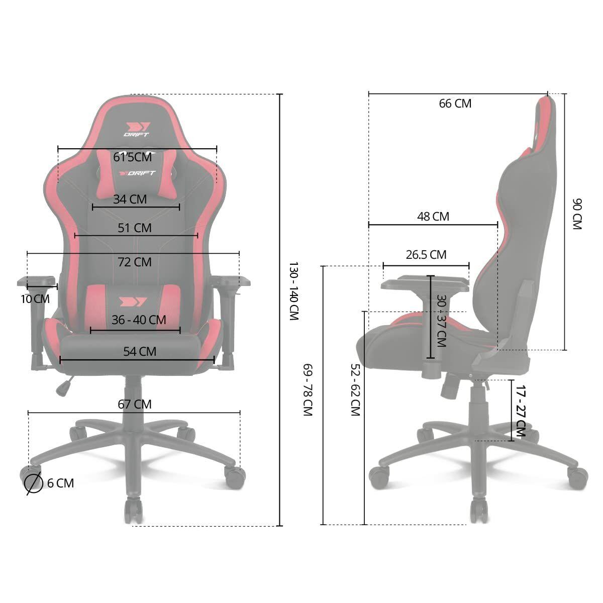 Silla Gaming DRIFT DR110BL Azul Negro