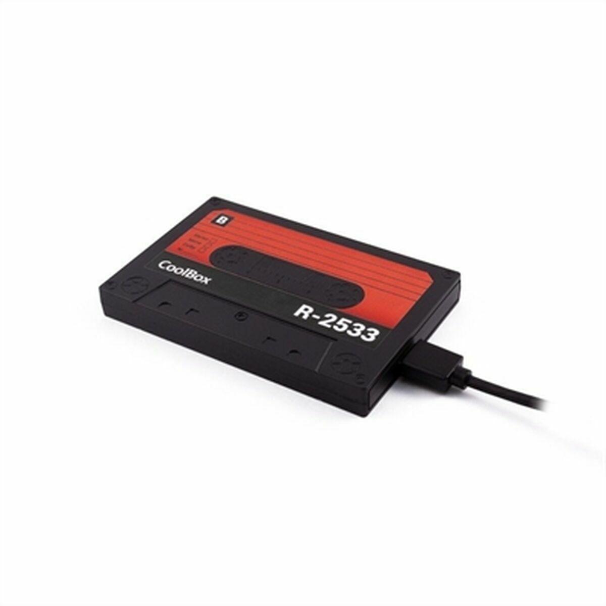 Funda Disco Duro CoolBox COO-SCP2533-R USB Negro/Rojo USB 3.2