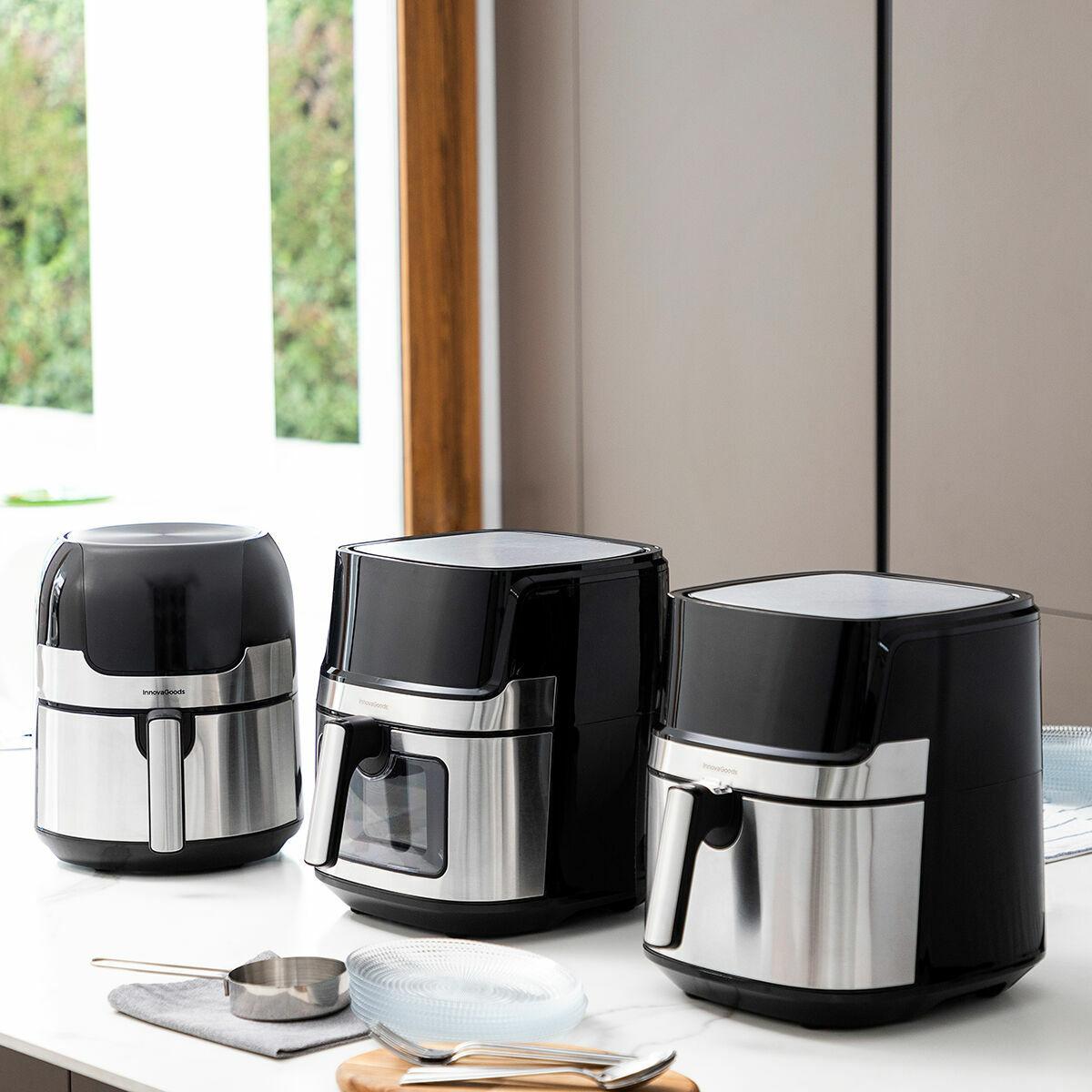 Freidora de Aire InnovaGoods Negro 1400 W 3,5 L Acero Inoxidable (Reacondicionado A)