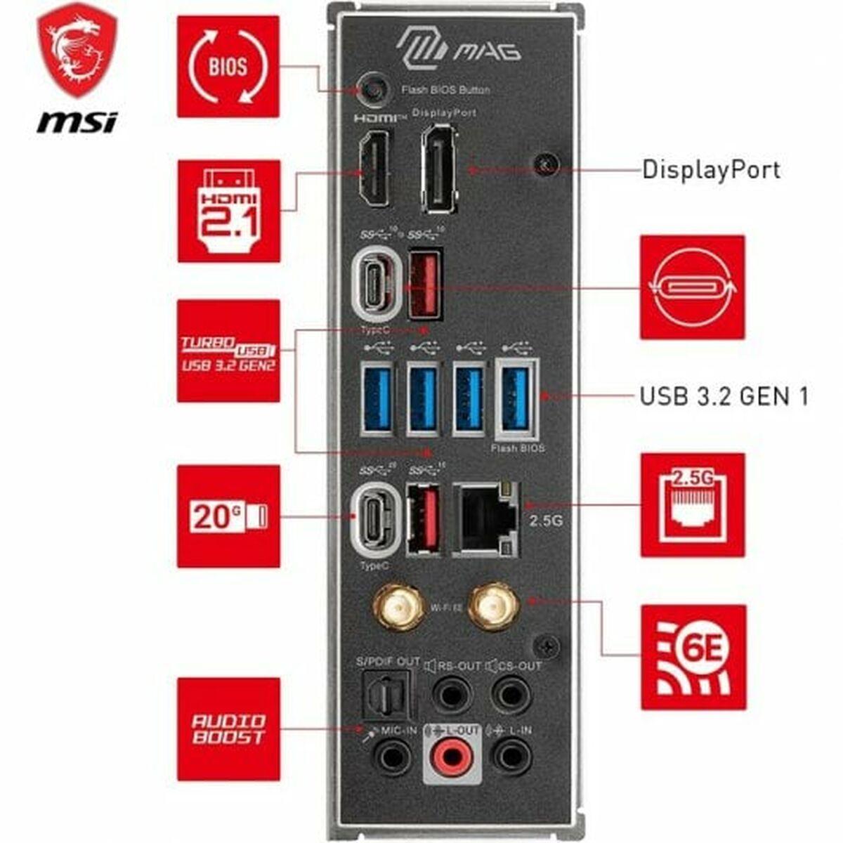 Placa Base MSI MAG X670E TOMAHAWK WIFI AMD X670 AMD AM5