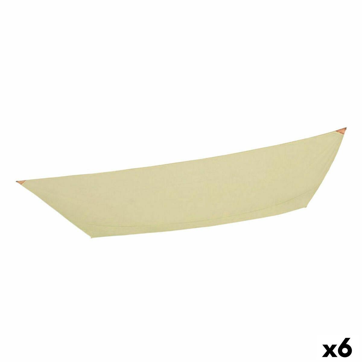 Vela de sombra Aktive Crema 200 x 0,5 x 300 cm Rectangular (6 Unidades)