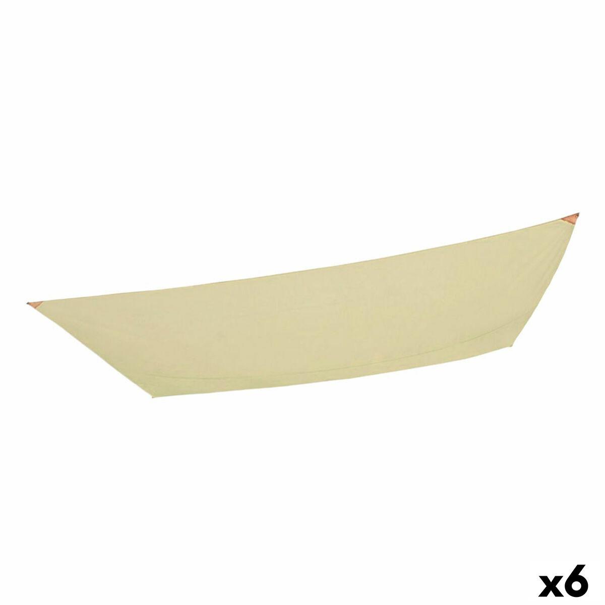 Vela de sombra Aktive Crema 200 x 0,5 x 300 cm Rectangular (6 Unidades)