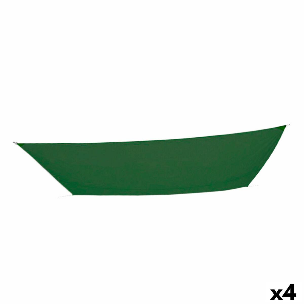 Velas de sombra Aktive Triangular Verde 300 x 0,5 x 400 cm (4 Unidades)