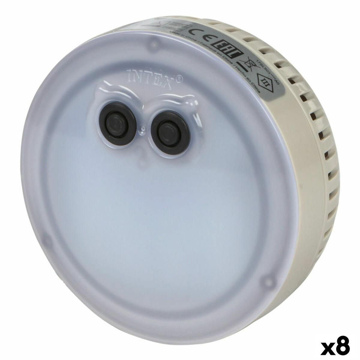 Luz de piscina Intex 28503 12 x 12 x 6,5 cm Multicolor (8 Unidades)