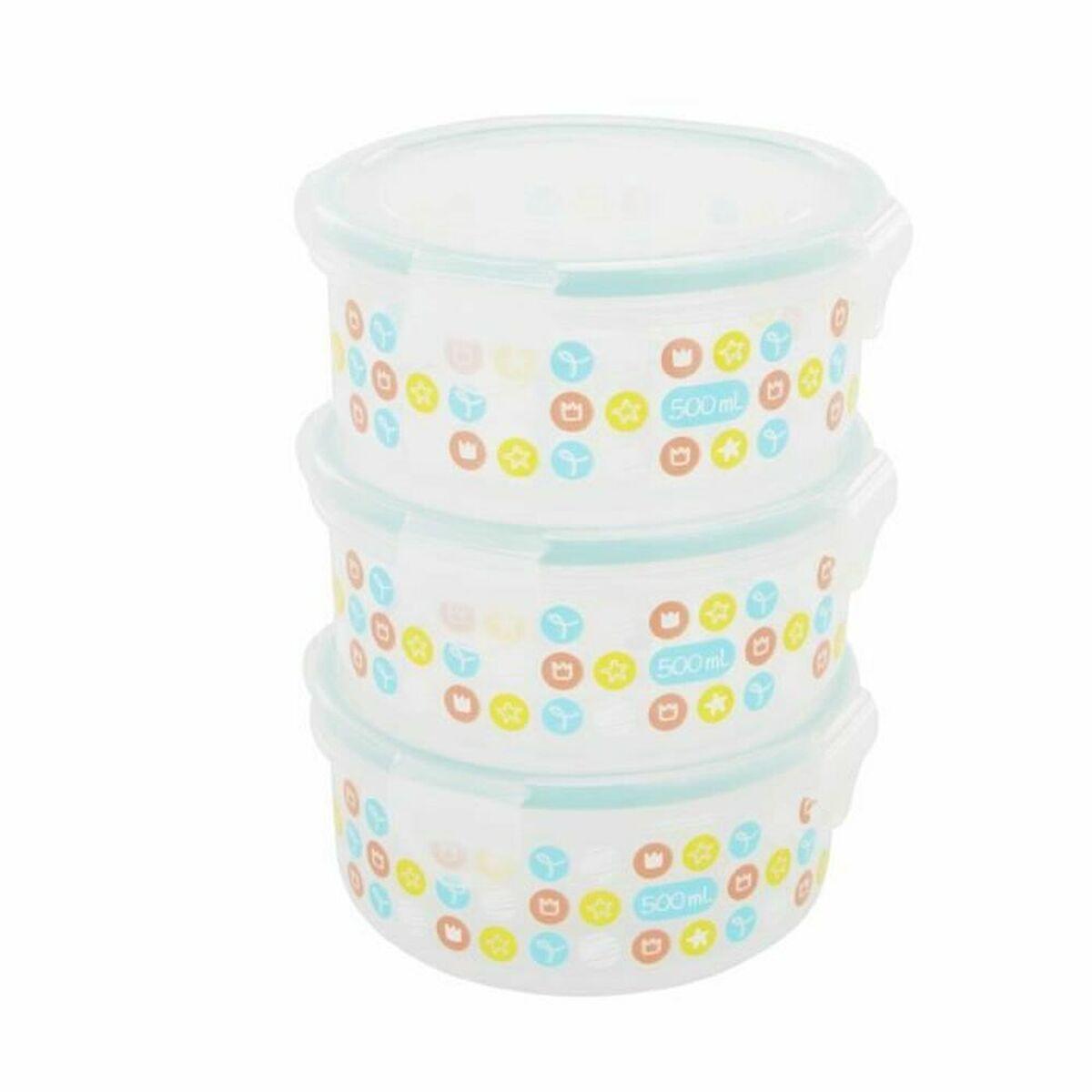 Set de Fiambreras Badabulle 3 x 500 ml