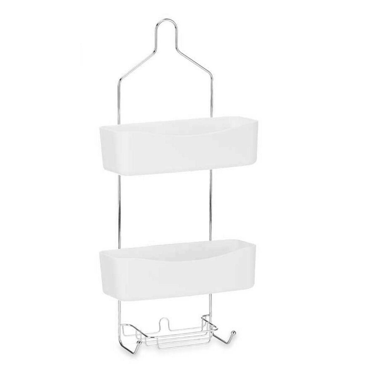 Estantería de Baño Berilo W7072 - 382 Blanco Metal Plástico 28 x 60 x 14 cm (6 Unidades)