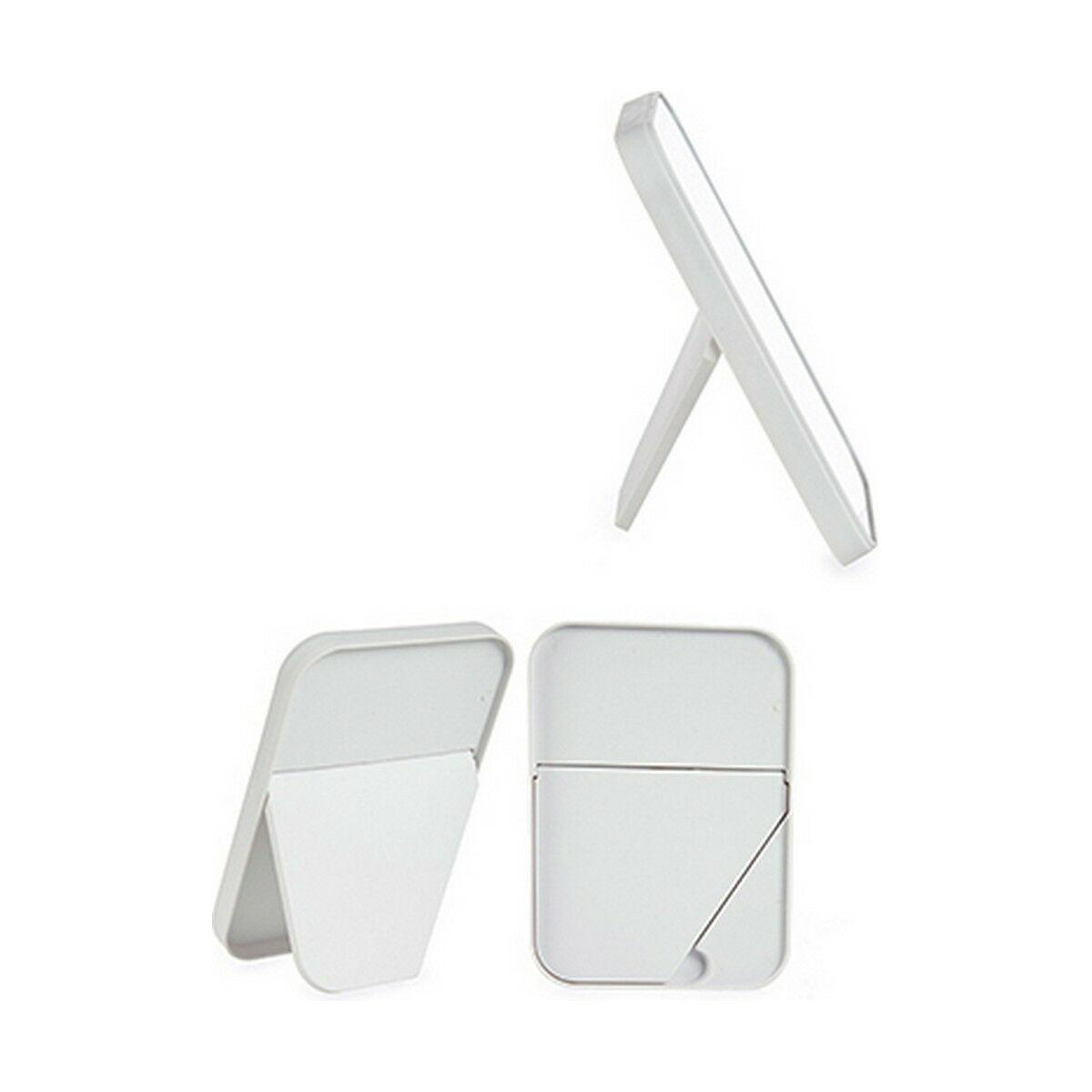 Espejo con Soporte Berilo 48727 Blanco Negro Polipropileno 1,7 x 20 x 14 cm (12 Unidades)
