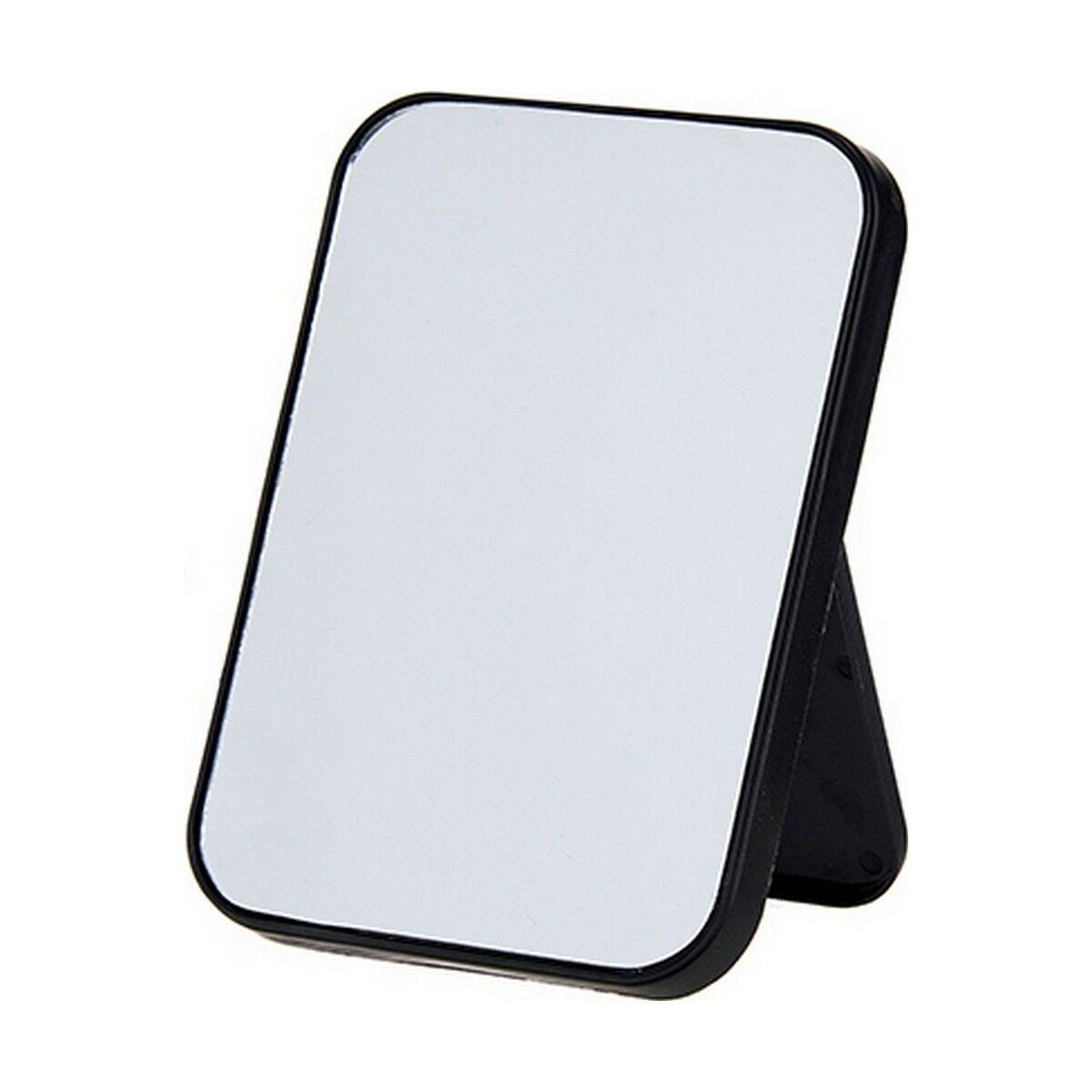 Espejo con Soporte Berilo 48727 Blanco Negro Polipropileno 1,7 x 20 x 14 cm (12 Unidades)