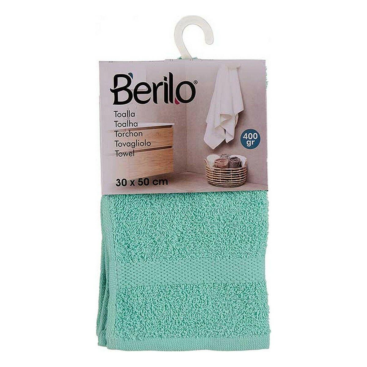 Toalla de baño Berilo 5311 Turquesa 80 % algodón 20 % Poliéster 30 x 0,5 x 50 cm (12 Unidades)