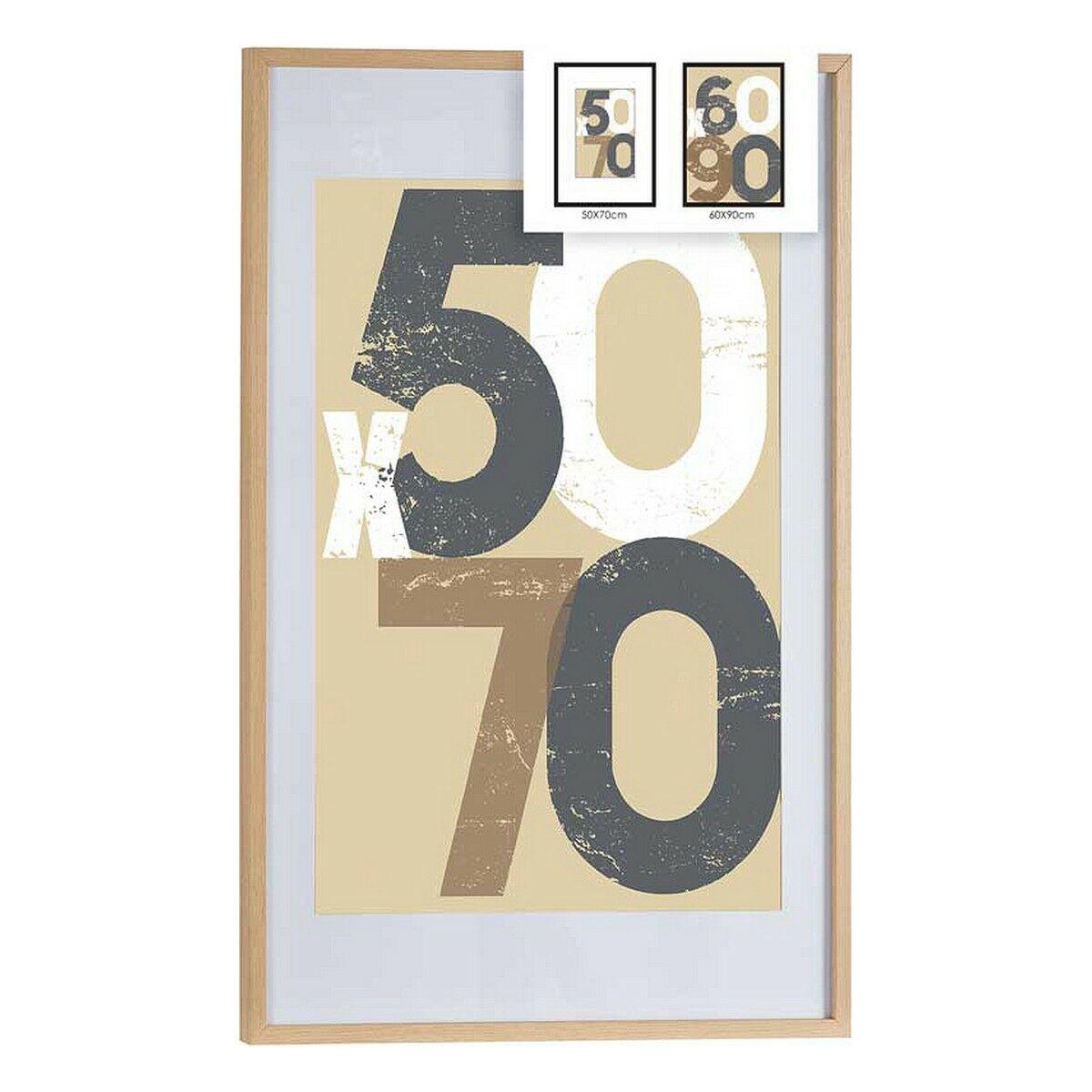 Marco de Fotos 62,5 x 2,5 x 92,5 cm Natural Plástico Madera MDF (6 Unidades)