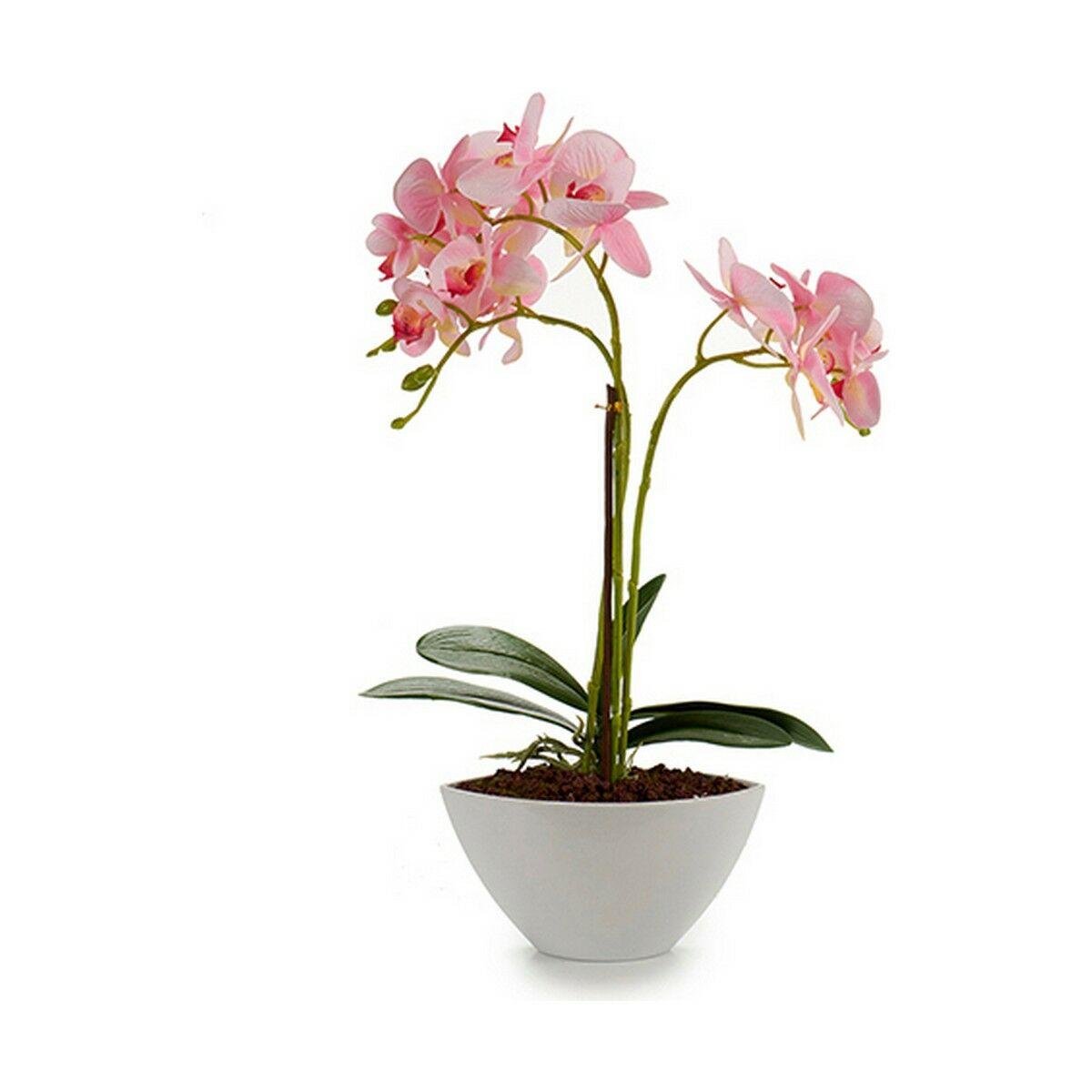 Planta Decorativa Orquídea 16 x 49 x 28 cm Plástico (4 Unidades)