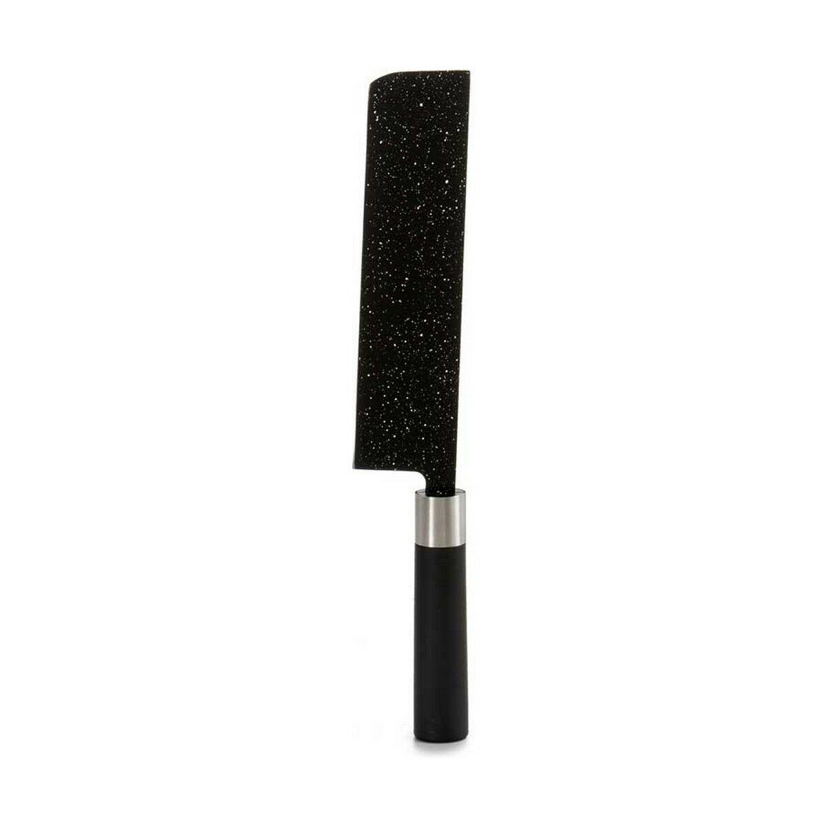 Macheta de Cocina Kinvara KT11-5604M08 Negro Acero Inoxidable Plástico 5,3 x 33 x 2,3 cm Mármol (12 Unidades)