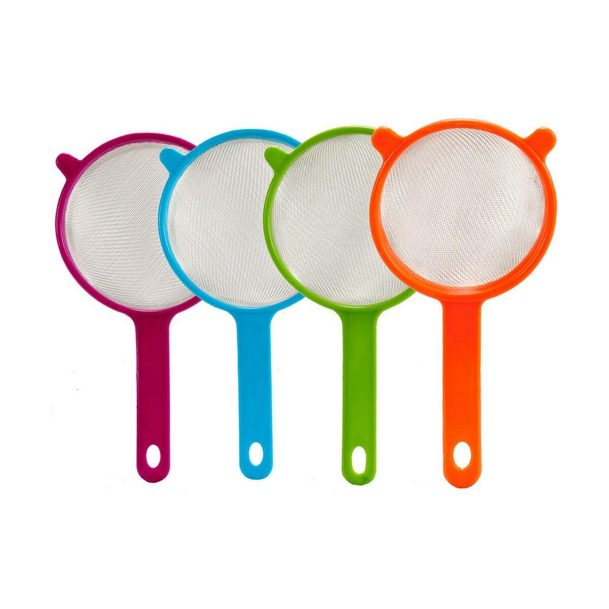 Colador Kinvara 22226 Azul Verde Morado Naranja Metal Aluminio Polipropileno Plástico Ø 12 cm (12 Unidades)