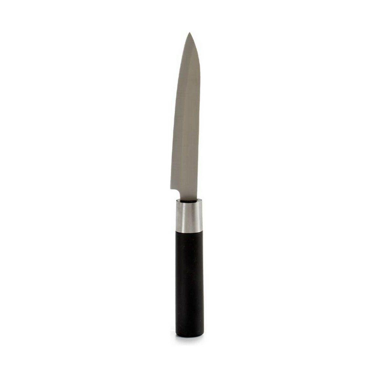 Cuchillo de Cocina Kinvara KT11-5604S05 Negro Plateado Acero Inoxidable Plástico 2,7 x 24,3 x 1,8 cm (12 Unidades)