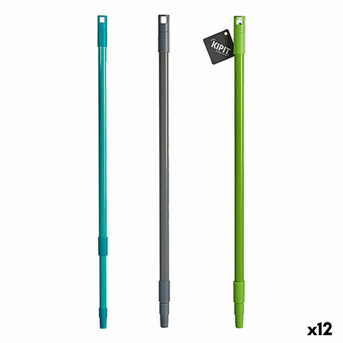 Palo para Escoba Kipit CC16890-B Metal Plástico 120 cm Extensible (12 Unidades)