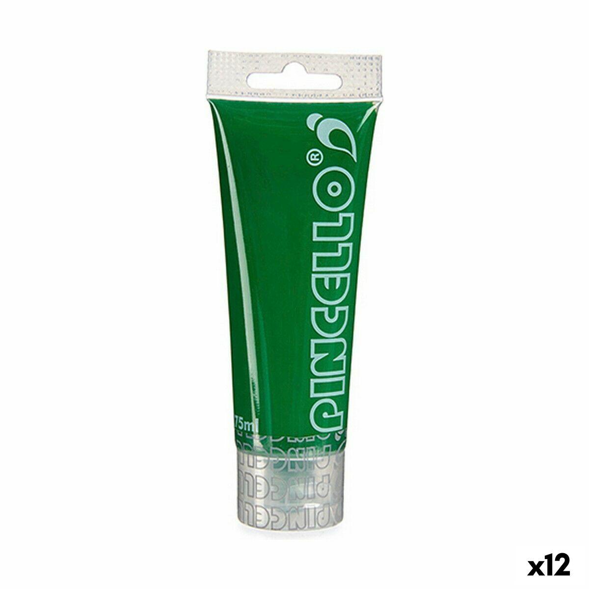 Pintura acrílica Pincello AC75-3 Verde oscuro 75 ml (12 Unidades)