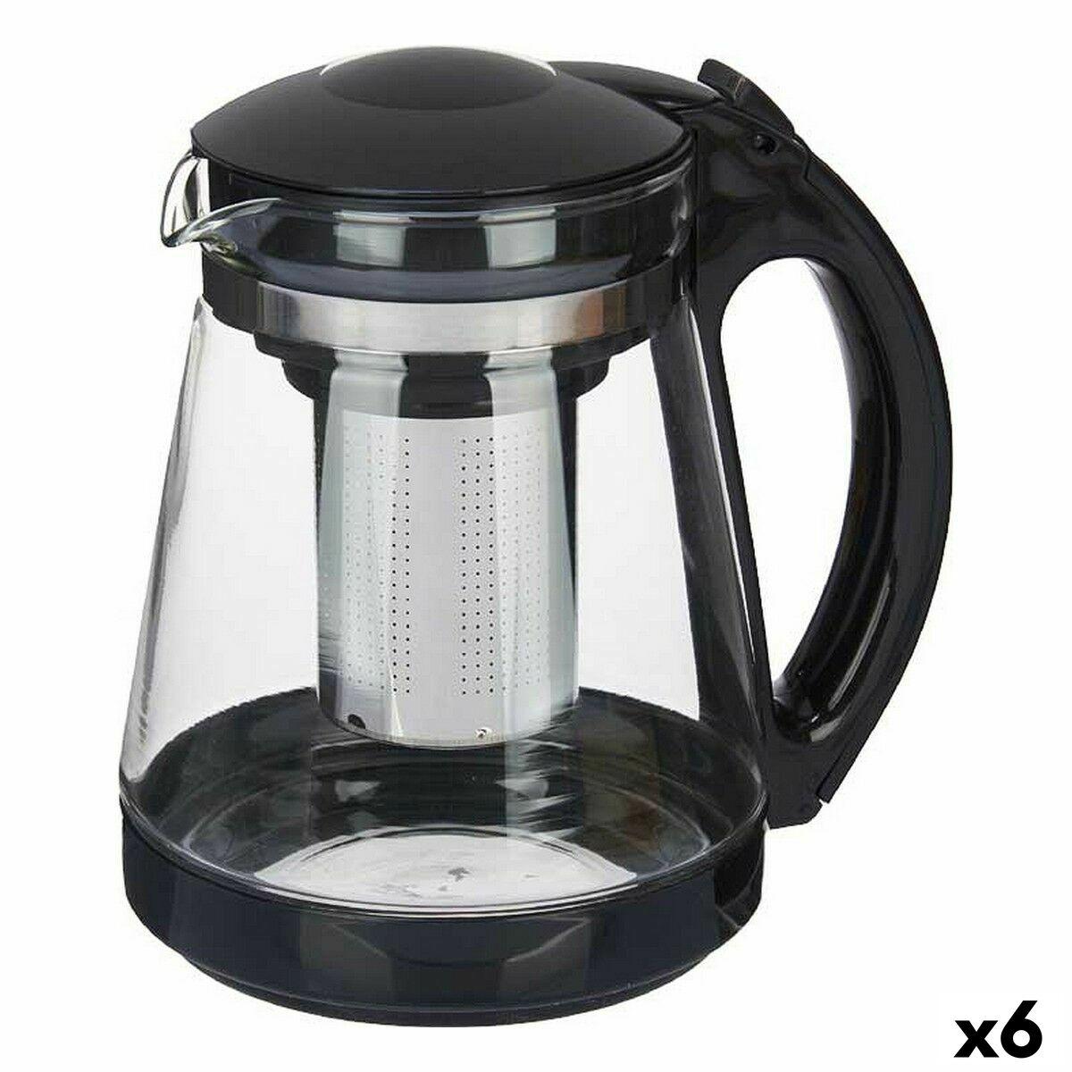 Tetera Vivalto PW-JY518/BHA1 Negro Transparente Vidrio Acero Inoxidable Plástico 1,8 L (6 Unidades)