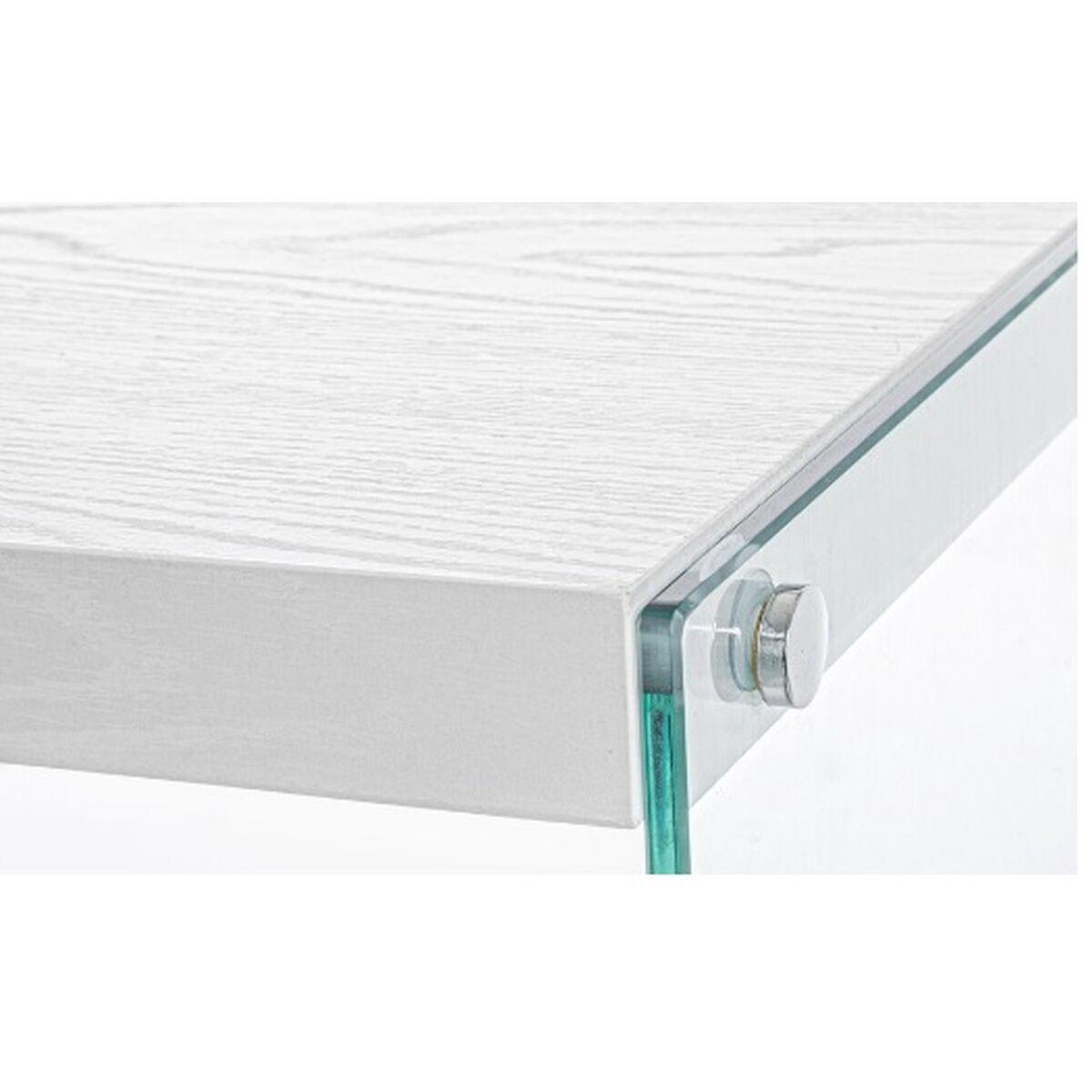 Consola DKD Home Decor Blanco Transparente Cristal Madera MDF 120 x 40 x 76 cm (1 unidad)