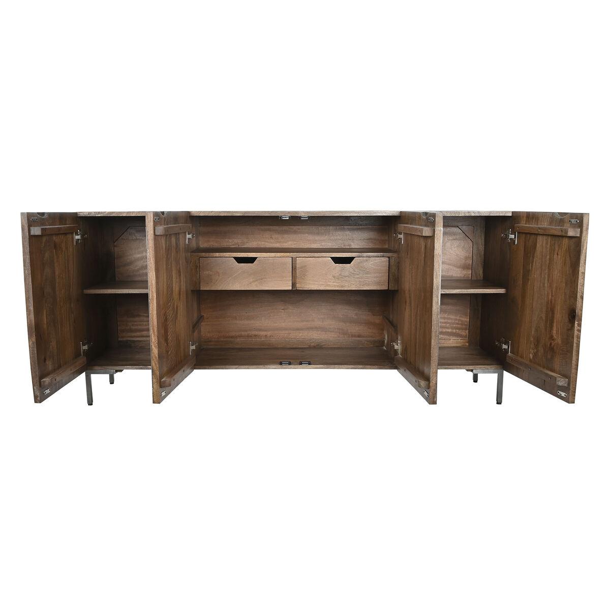 Aparador DKD Home Decor Marrón oscuro Gris oscuro 180 x 40 x 80 cm
