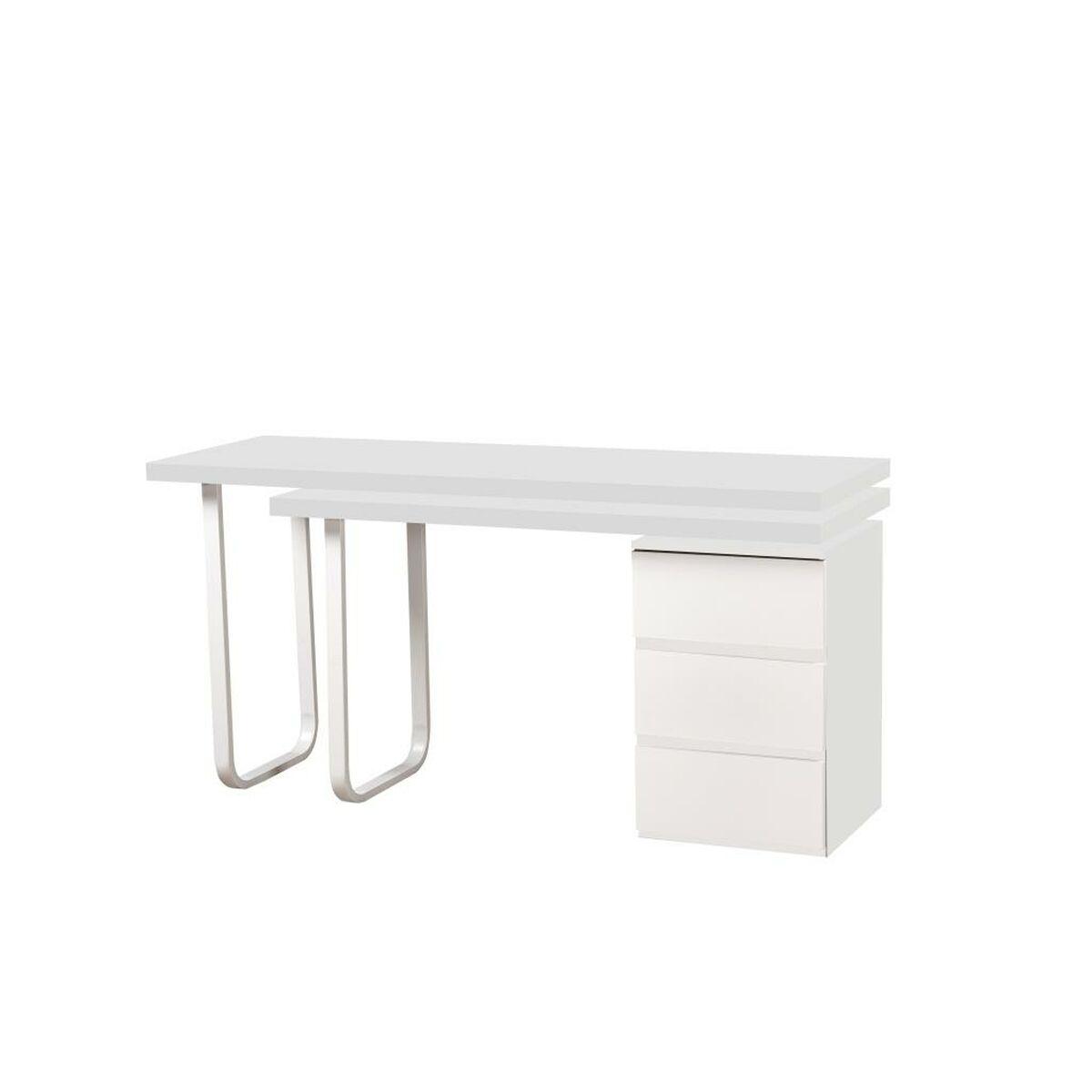 Escritorio DKD Home Decor 150 x 120 x 75 cm Natural Metal Blanco Madera MDF