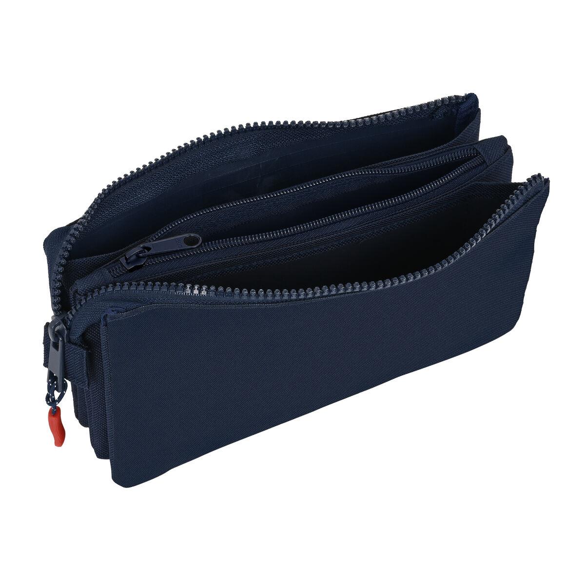Portatodo Triple Munich Flash Azul marino 22 x 12 x 3 cm