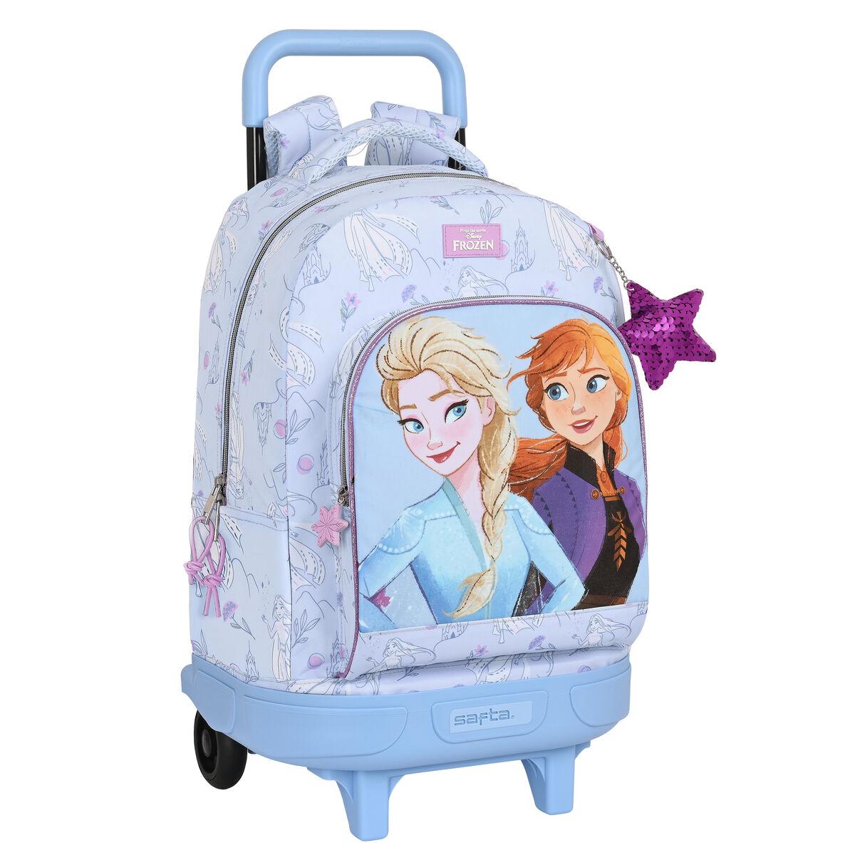 Mochila Escolar con Ruedas Frozen Believe Lila 33 X 45 X 22 cm