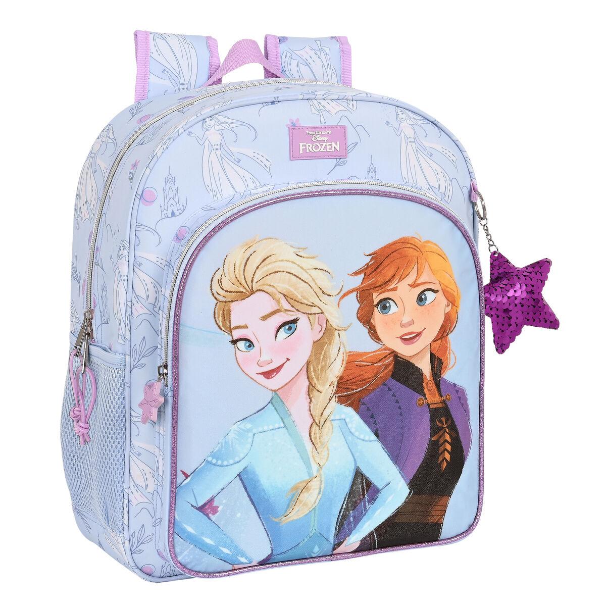 Mochila Escolar Frozen Believe 32 x 38 x 12 cm Lila