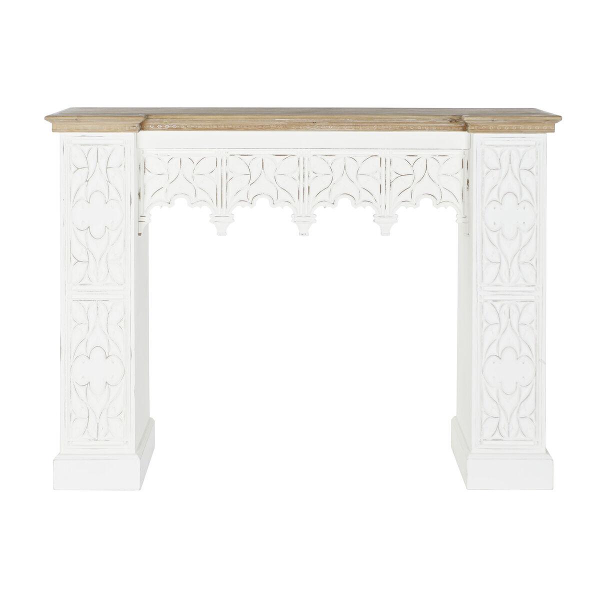 Frontal de chimenea DKD Home Decor Abeto Madera MDF 137,5 x 29,5 x 106,5 cm 137,5 x 29,5 x 101 cm 137,5 x 29,5 x 36 cm