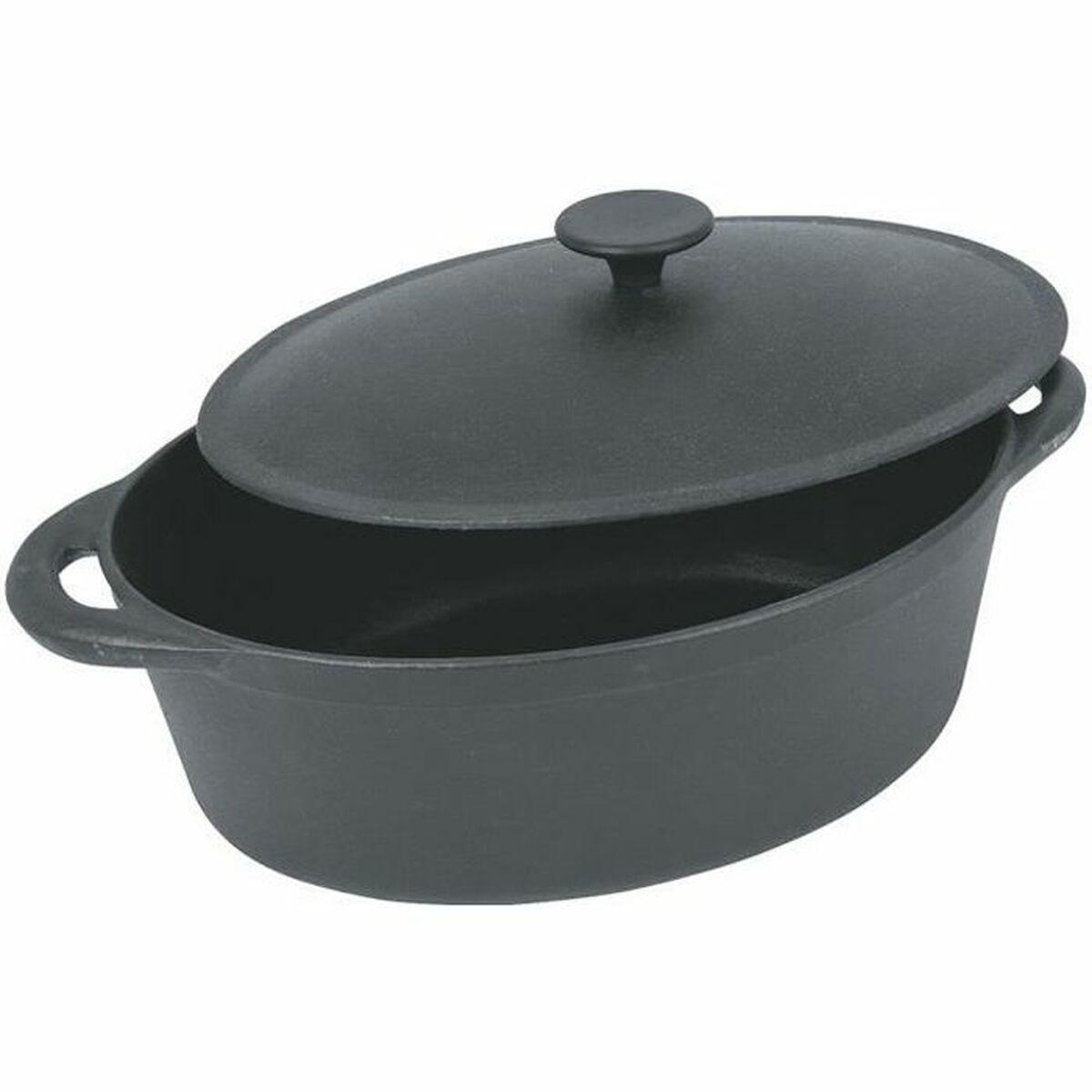 Cazuela Crealys Negro Hierro Fundido Ø 37 cm 9 L