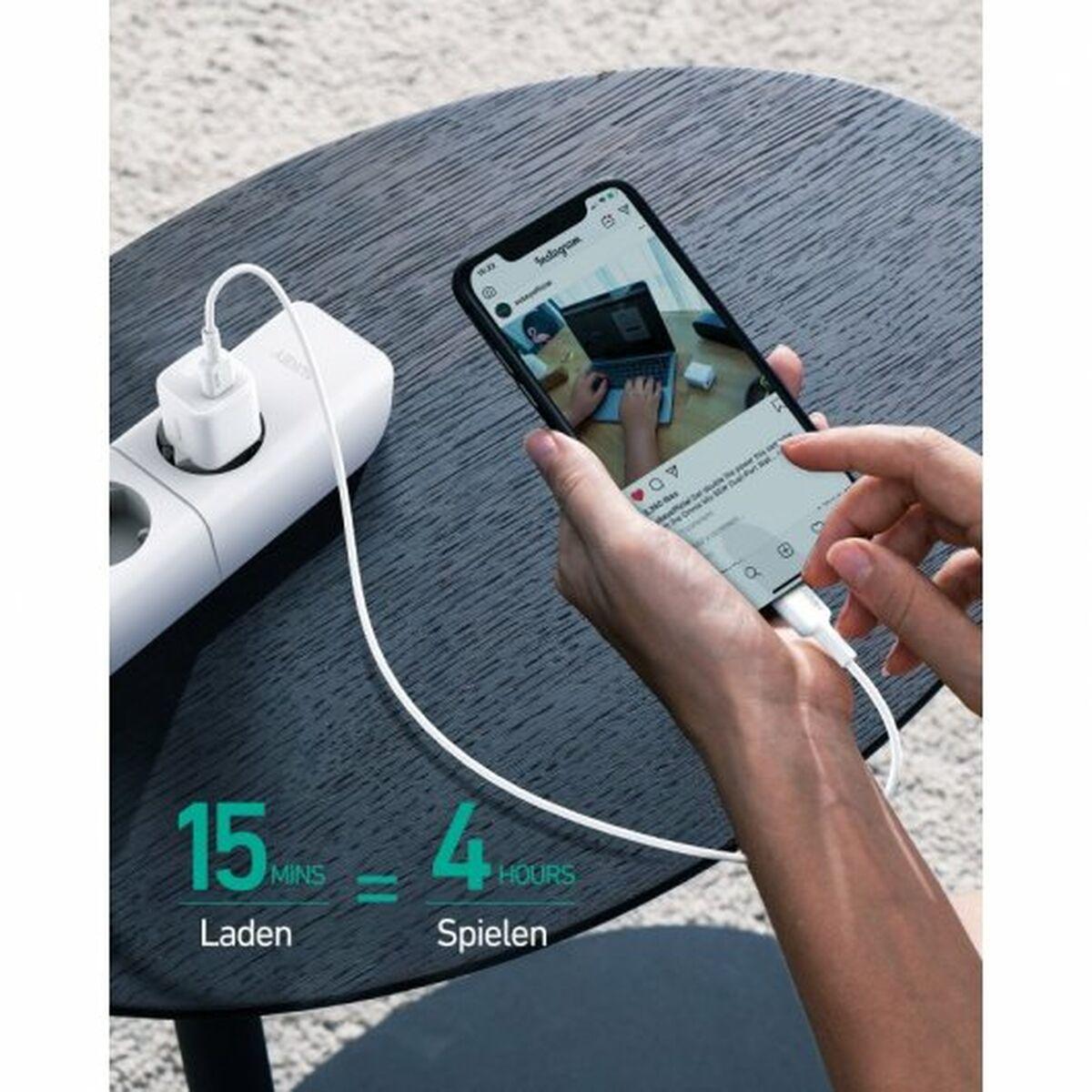 Cargador de Pared Aukey Omnia Mini Blanco 20 W
