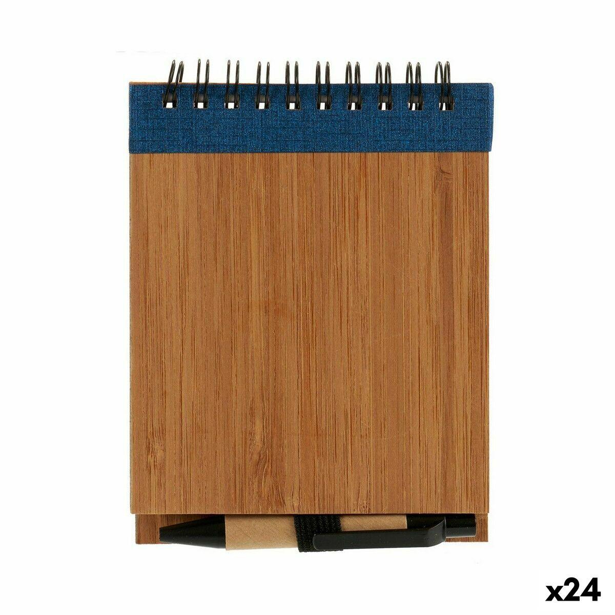 Libreta de Anillas con Bolígrafo Pincello AR1810135 1 x 10 x 13 cm Bambú (24 Unidades)