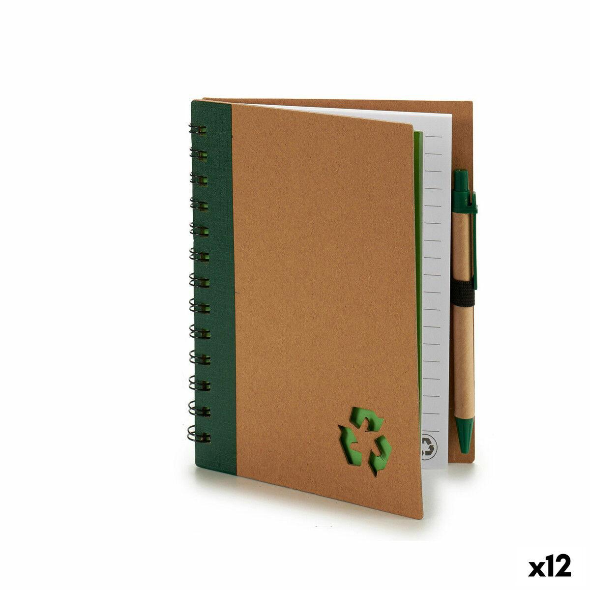 Libreta de Anillas con Bolígrafo Pincello AR1810128 1 x 18 x 14 cm Cartón Reciclado (12 Unidades)