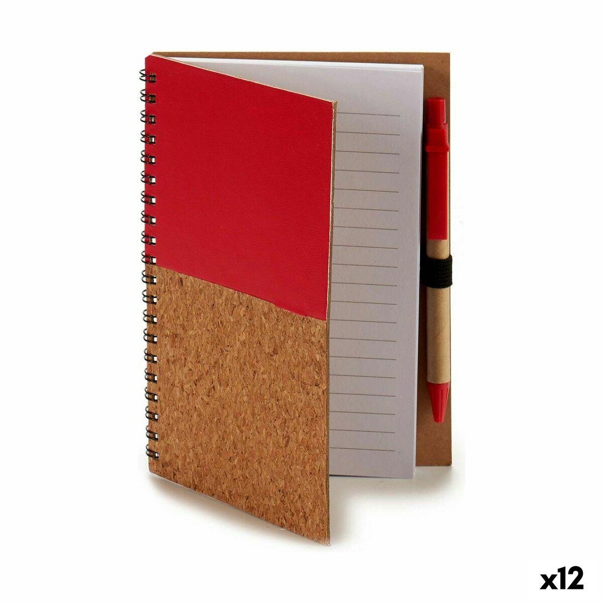 Libreta de Anillas con Bolígrafo Pincello 1711112 12,5 x 18 cm Madera (12 Unidades)