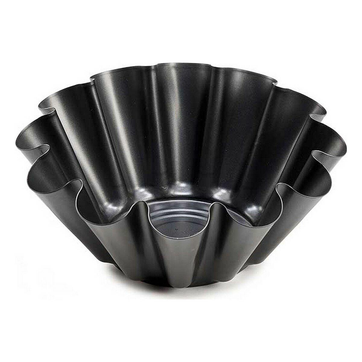 Molde para Flan Kinvara 83009 Gris oscuro Acero 1,5 L 23 x 8,2 x 23 cm (12 Unidades)