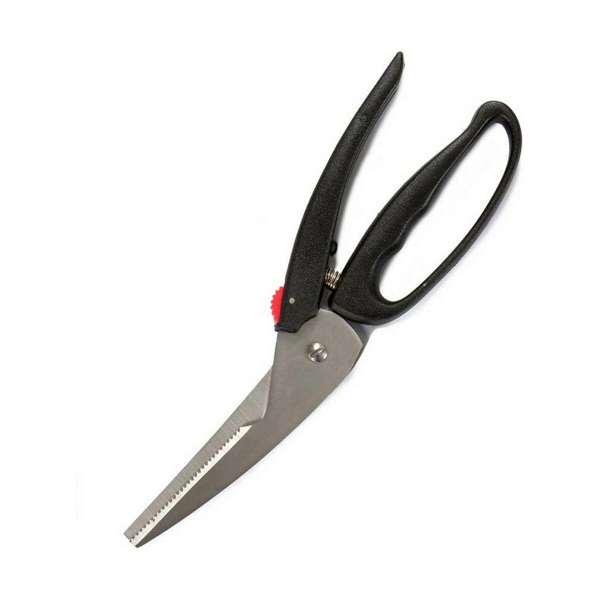 Tijeras de Cocina Kinvara CW14031 Negro Acero Plástico 24,5 x 2 x 7,5 cm (12 Unidades)