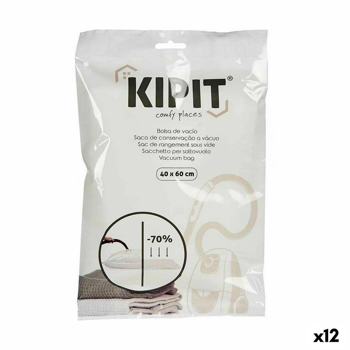 Bolsas de Vacío Kipit 54202 Transparente Plástico 40 x 60 cm (12 Unidades)