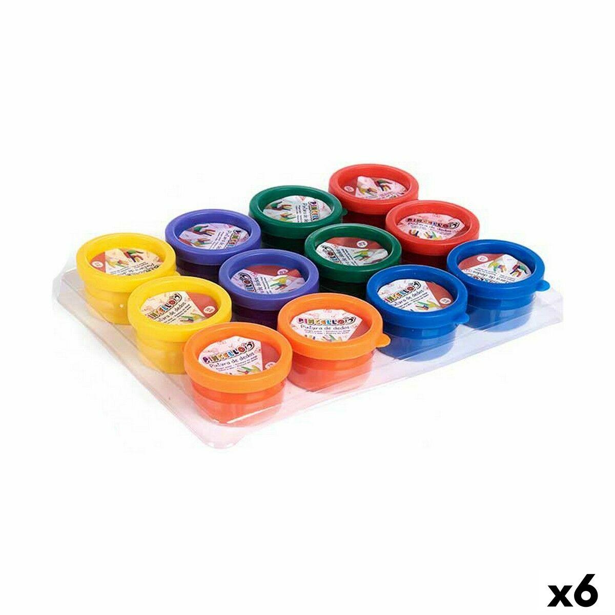 Pintura de Dedos Pincello FP2812 Set Multicolor 28 ml (6 Unidades)