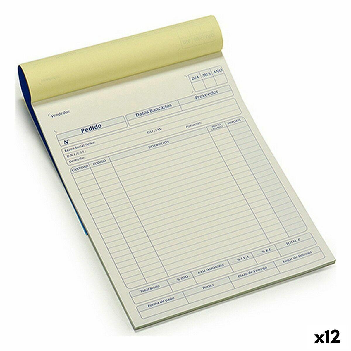 Talonario de Pedidos Pincello AR1607146 21 x 0,5 x 28,5 cm (12 Unidades)