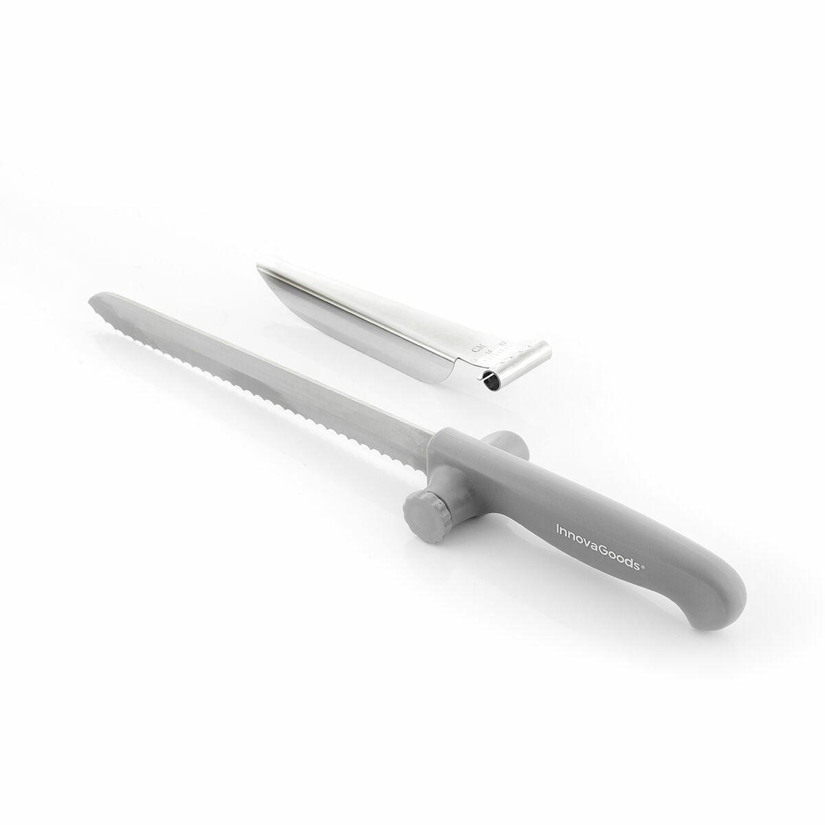 Cuchillo de Pan con Guía de Corte Regulable Kutway InnovaGoods V0103422 Acero Inoxidable (Reacondicionado A)