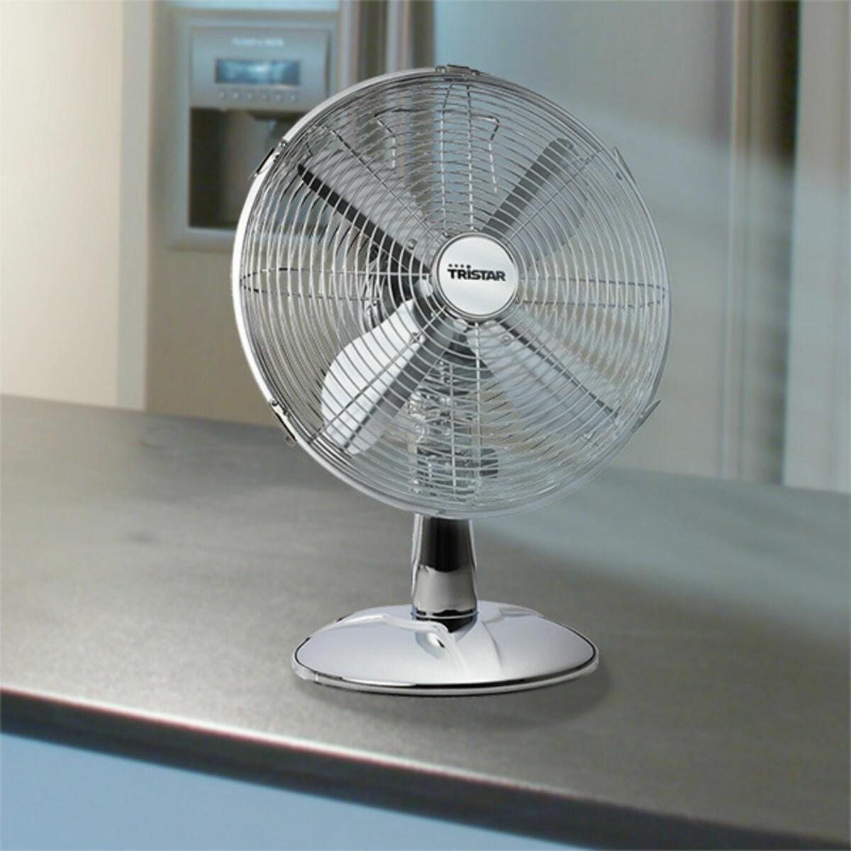 Ventilador de Sobremesa Tristar VE5953 Plateado